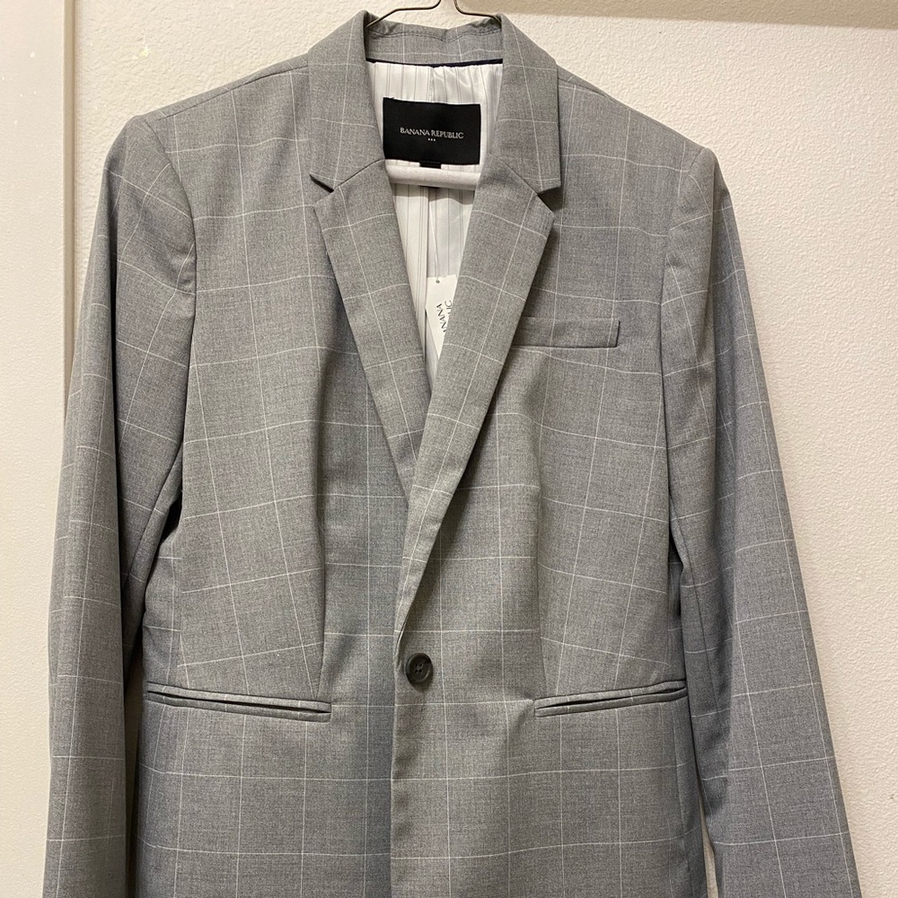 Gray Banana Republic Blazer